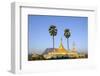 Buddhist Pagoda in a Karstic Landscape, Hpa An, Kayin State (Karen State), Myanmar (Burma), Asia-Nathalie Cuvelier-Framed Photographic Print