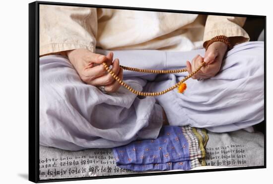 Buddhist prayer beads, Seoul, South Korea-Godong-Framed Stretched Canvas