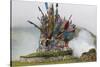 Buddhist Prayer Flags at Horse Festival, Tibetan Area, Sichuan, China-Peter Adams-Stretched Canvas