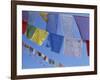 Buddhist Prayer Flags, Bodhnath, Kathmandu, Nepal, Asia-David Poole-Framed Photographic Print