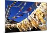 Buddhist prayer flags, Mustang, Nepal, Himalayas, Asia-null-Mounted Photographic Print