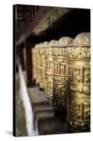 Buddhist Prayer Wheels, Namche Gompa (Monastery), Namche Bazaar, Solu Khumbu Region, Nepal-Ben Pipe-Stretched Canvas