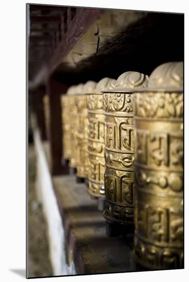 Buddhist Prayer Wheels, Namche Gompa (Monastery), Namche Bazaar, Solu Khumbu Region, Nepal-Ben Pipe-Mounted Photographic Print