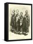 Buddhist Priest and His Pupils-null-Framed Stretched Canvas