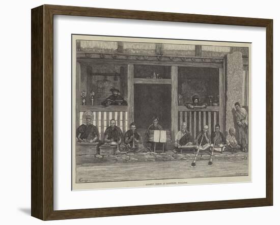 Buddhist Priests at Darjeeling, Himalayas-Felix Regamey-Framed Giclee Print