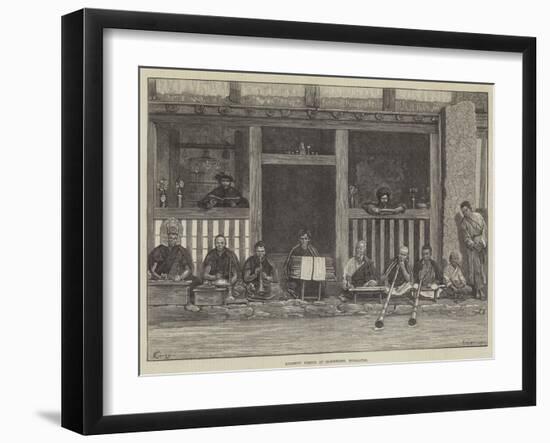 Buddhist Priests at Darjeeling, Himalayas-Felix Regamey-Framed Giclee Print