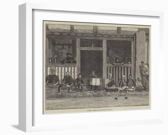 Buddhist Priests at Darjeeling, Himalayas-Felix Regamey-Framed Giclee Print