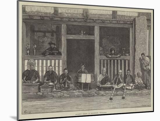 Buddhist Priests at Darjeeling, Himalayas-Felix Regamey-Mounted Giclee Print