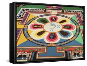 Buddhist Sand Mandala, Paris, France, Europe-null-Framed Stretched Canvas