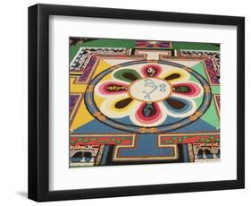 Buddhist Sand Mandala, Paris, France, Europe-null-Framed Photographic Print