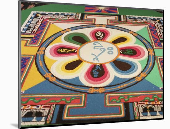 Buddhist Sand Mandala, Paris, France, Europe-null-Mounted Photographic Print