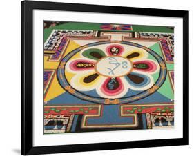 Buddhist Sand Mandala, Paris, France, Europe-null-Framed Photographic Print