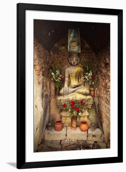 Buddhist Shrine, Nyaungshwe, Inle Lake, Shan State, Myanmar (Burma), Asia-Colin Brynn-Framed Photographic Print