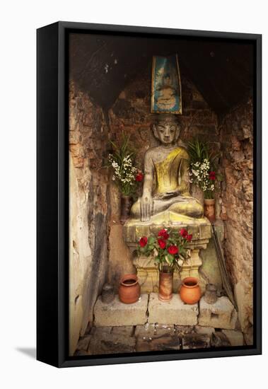 Buddhist Shrine, Nyaungshwe, Inle Lake, Shan State, Myanmar (Burma), Asia-Colin Brynn-Framed Stretched Canvas