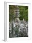 Buddhist statuettes memorialize the souls of the dead, Japan, Kyoto.-Dennis Flaherty-Framed Photographic Print