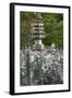 Buddhist statuettes memorialize the souls of the dead, Japan, Kyoto.-Dennis Flaherty-Framed Photographic Print