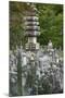 Buddhist statuettes memorialize the souls of the dead, Japan, Kyoto.-Dennis Flaherty-Mounted Photographic Print