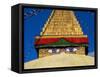 Buddhist Stupa, Bodnath (Bodhnath) (Boudhanath), Kathmandu Valley, Nepal, Asia-Bruno Morandi-Framed Stretched Canvas