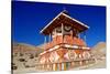 Buddhist stupa (chorten) near Tsarang village, Mustang, Nepal, Himalayas, Asia-null-Stretched Canvas