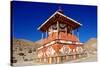 Buddhist stupa (chorten) near Tsarang village, Mustang, Nepal, Himalayas, Asia-null-Stretched Canvas