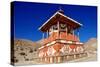 Buddhist stupa (chorten) near Tsarang village, Mustang, Nepal, Himalayas, Asia-null-Stretched Canvas