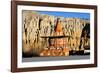 Buddhist stupa (chorten) near Tsarang village, Mustang, Nepal, Himalayas, Asia-null-Framed Photographic Print