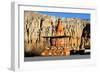 Buddhist stupa (chorten) near Tsarang village, Mustang, Nepal, Himalayas, Asia-null-Framed Photographic Print