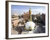 Buddhist Stupa in the Old Part of Kathmandu Near Durbar Square, Kathmandu, Nepal, Asia-Lee Frost-Framed Photographic Print