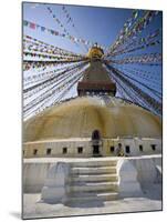 Buddhist Stupa Known as Boudha at Bodhanath, Kathmandu, Nepal. Taken at Lhosar-Don Smith-Mounted Photographic Print