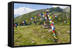 Buddhist Stupa, Mont Fallere, Aosta Valley, Italian Alps, Italy-Nico Tondini-Framed Stretched Canvas
