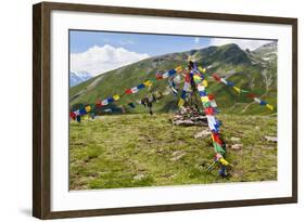 Buddhist Stupa, Mont Fallere, Aosta Valley, Italian Alps, Italy-Nico Tondini-Framed Photographic Print