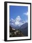 Buddhist Stupa on Trail with Ama Dablam Behind-Peter Barritt-Framed Photographic Print