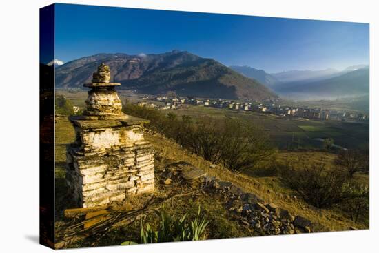 Buddhist Stupa, Paro, Bhutan-Michael Runkel-Stretched Canvas