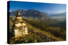 Buddhist Stupa, Paro, Bhutan-Michael Runkel-Stretched Canvas