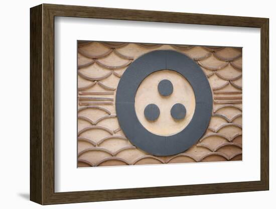 Buddhist symbol of one circle and the three jewels of Buddhism, the Buddha, the Dharma, the Sangha-Godong-Framed Photographic Print