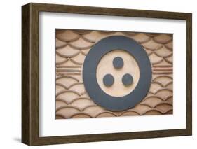 Buddhist symbol of one circle and the three jewels of Buddhism, the Buddha, the Dharma, the Sangha-Godong-Framed Photographic Print