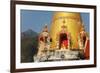 Buddhist Temple and Doi Chiang Dao, Chiang Dao, Chiang Mai Province, Thailand, Southeast Asia, Asia-Jochen Schlenker-Framed Photographic Print