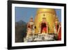 Buddhist Temple and Doi Chiang Dao, Chiang Dao, Chiang Mai Province, Thailand, Southeast Asia, Asia-Jochen Schlenker-Framed Photographic Print