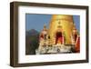 Buddhist Temple and Doi Chiang Dao, Chiang Dao, Chiang Mai Province, Thailand, Southeast Asia, Asia-Jochen Schlenker-Framed Photographic Print