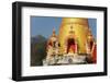 Buddhist Temple and Doi Chiang Dao, Chiang Dao, Chiang Mai Province, Thailand, Southeast Asia, Asia-Jochen Schlenker-Framed Photographic Print