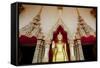 Buddhist Temple and Golden Buddha Statue, Wat Plai Laem, Ko Samui, Thailand-Cindy Miller Hopkins-Framed Stretched Canvas