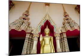 Buddhist Temple and Golden Buddha Statue, Wat Plai Laem, Ko Samui, Thailand-Cindy Miller Hopkins-Mounted Photographic Print