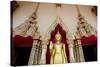 Buddhist Temple and Golden Buddha Statue, Wat Plai Laem, Ko Samui, Thailand-Cindy Miller Hopkins-Stretched Canvas