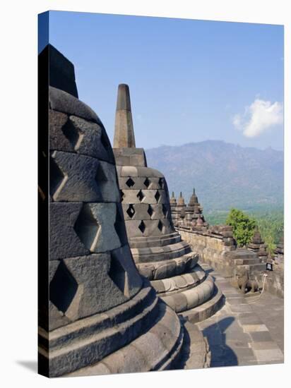 Buddhist Temple, Borobodur (Borobudur), Java, Indonesia-Robert Harding-Stretched Canvas