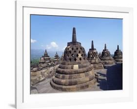 Buddhist Temple, Borobudur, Java, Indonesia-Robert Harding-Framed Photographic Print