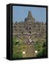 Buddhist Temple, Borobudur, UNESCO World Heritage Site, Java, Indonesia, Southeast Asia-Harding Robert-Framed Stretched Canvas