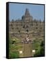 Buddhist Temple, Borobudur, UNESCO World Heritage Site, Java, Indonesia, Southeast Asia-Harding Robert-Framed Stretched Canvas