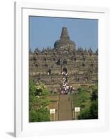 Buddhist Temple, Borobudur, UNESCO World Heritage Site, Java, Indonesia, Southeast Asia-Harding Robert-Framed Photographic Print