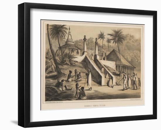 Buddhist Temple, Ceylon, 1855-Wilhelm Joseph Heine-Framed Giclee Print