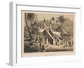 Buddhist Temple, Ceylon, 1855-Wilhelm Joseph Heine-Framed Giclee Print